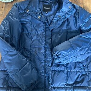 Madewell Navy Quilted Jacket